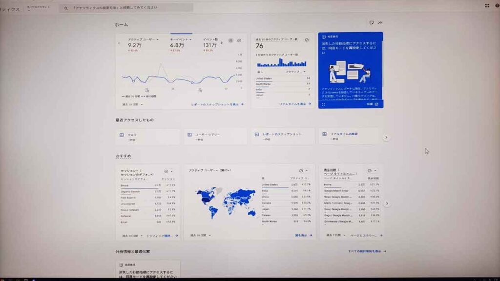 Googleアナティリクス